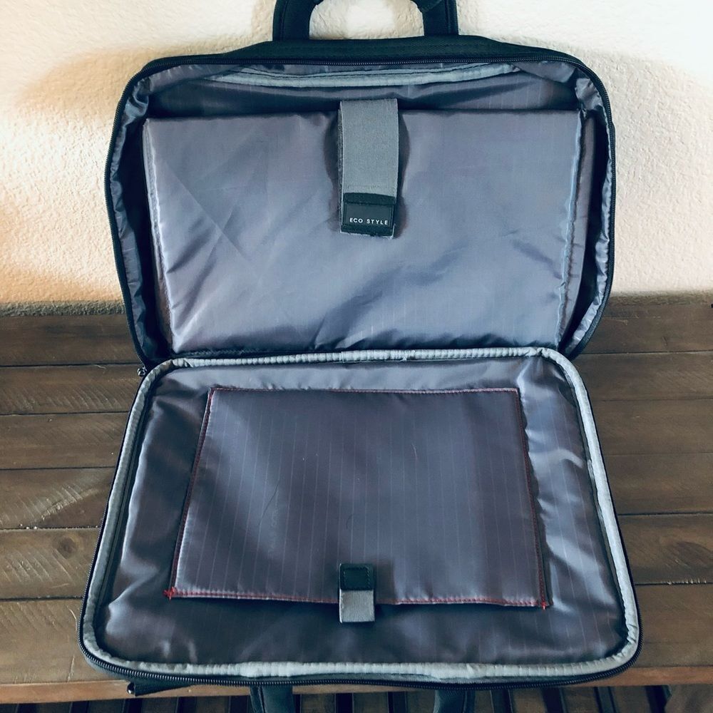 Eco Style Laptop Computer Briefcase Work Travel Bag - Picture 4 of 6